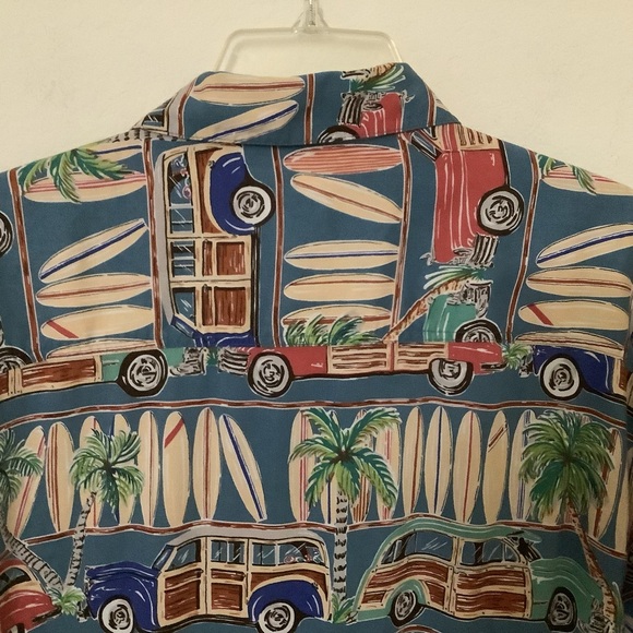 Beck Sport Hawaiian Shirt Men’s Large Button Up Surfboard Station wagon Cars - Picture 5 of 16